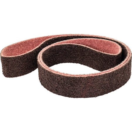 Pferd Surface Conditioning Belt, 2" W, 72" L, 180 M Grit, Medium, Aluminum oxide, POLIVLIES 43587